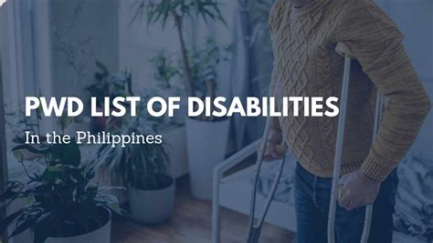 PWD List of Disabilities in the Philippines .
